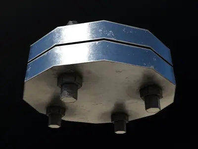 Flange Low-poly 3D model