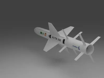 SM-2 Missile Defense Free low-poly 3D model