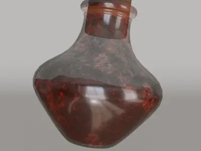 Potion Vial Low-poly 3D model