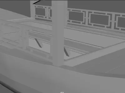 A Boat chinese Free low-poly 3D model