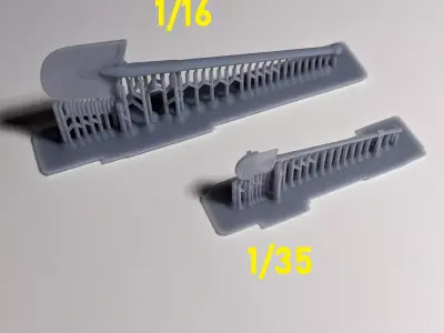 WW2 German panzer shovel Free 3D print model