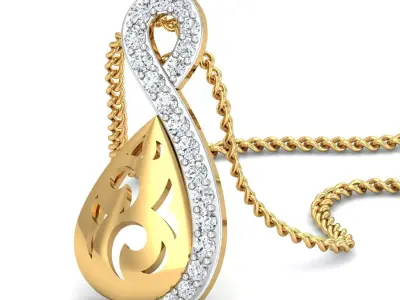 Women Pendant 3dm STL FBX OBJ Render Details 3D print model