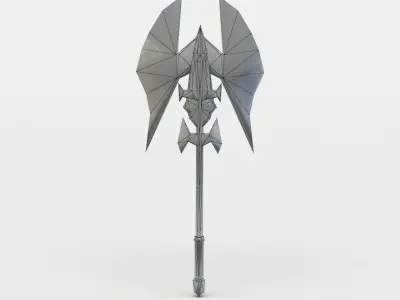 Axe sword Low-poly 3D model