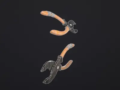 Used Cable Cutter PBR  Free low-poly 3D model