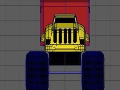 truck toy Low-poly 3D model purchase