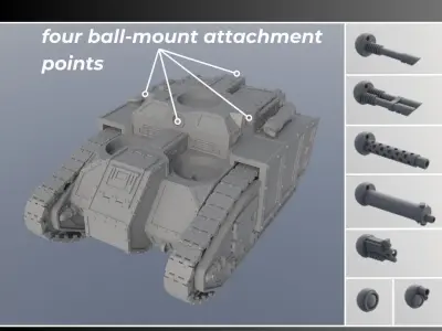 Hamster Infantry Fighting Vehicle Transport 3D print model