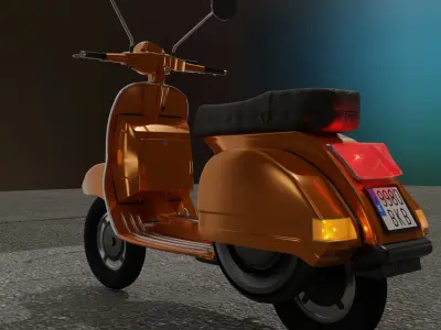 Vespa PX 125 3D model buy