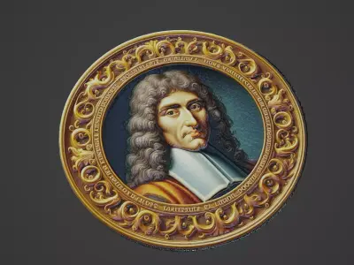 Spinoza Medallion 3D print model