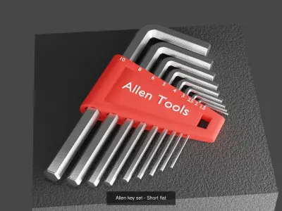 Allen keys 3D Model Pack