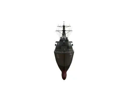 arleigh burke destroyer Low-poly 3D model