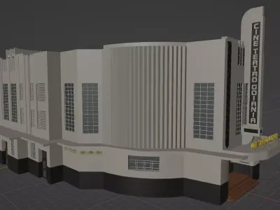 Teatro Goiania - The Municipal Theatre in Goiania Goias Brazil Free 3D model