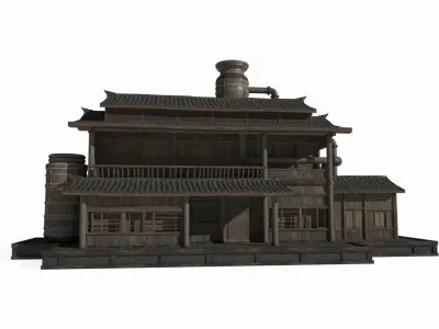 Asian Ancient Architecture Workshop 3D model