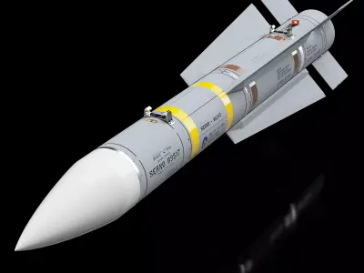 AIM-54C Phoenix Missile - Extreme Detail - 3D Print Ready 3D print model