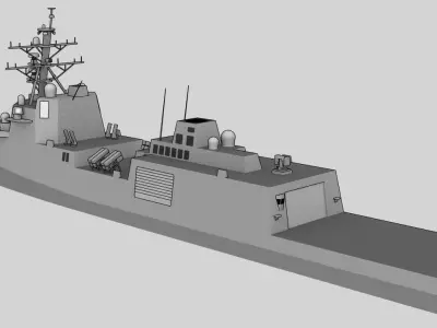 FFG 62 Constellation class Low-poly 3D model