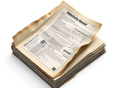 Old Industrial Manual Stack Low-poly 3D model