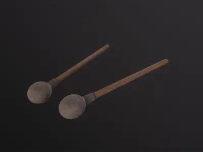 Drum Mallet 3D Model Low-poly 3D model