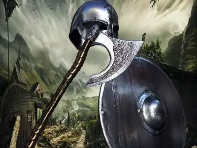 viking armory Low-poly 3D model