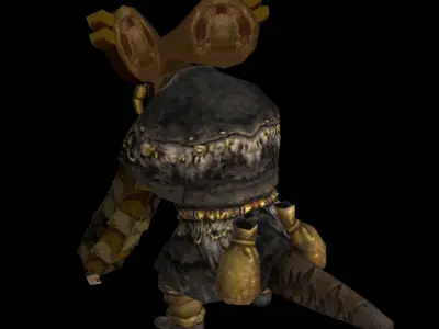 fantasy monster Creature a1 Low-poly 3D model
