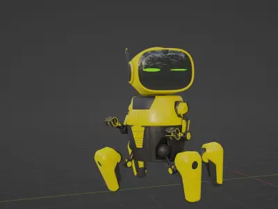 3D Toy Robot  3D model