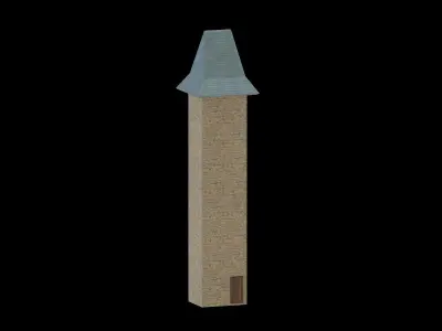 Medieval Castle Module 11 Low Poly PBR Realistic Low-poly 3D model