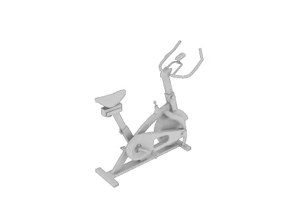 Exercise cycle gym Low-poly 3D model