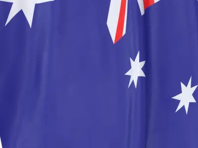 Australia Cloth Flag Wall Mount Animated 