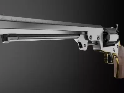 Colt 1851 Navy Revolver 3d Model  Free 3D model