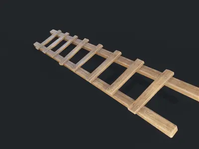 Stairs Low-poly 3D model