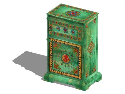 INDIAN TRADITIONAL RAJASTHANI CHEST 3D model
