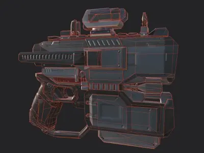 Gun 3d Model apocalypse weapon 3D model