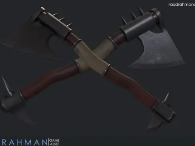 Axe for game 3D model