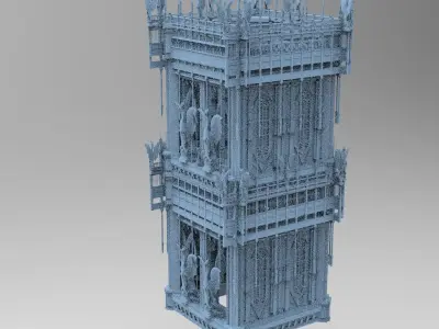 Drake cathedral tower 2 3D model