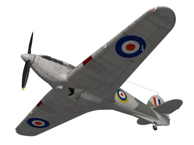 Hawker Hurricane MK1a 3D model