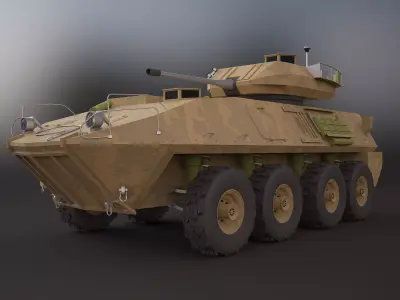 LAV-25 military vehicle 3ds max 3D model