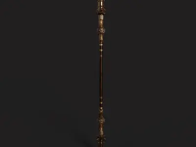 Combat Staff 01 V2 Low-poly 3D model