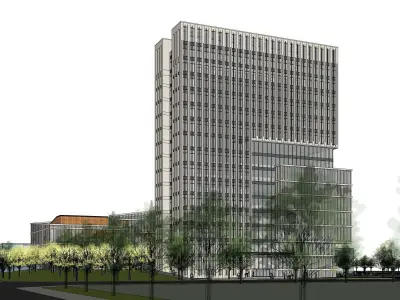 Sketchup Office building Q1 3D model
