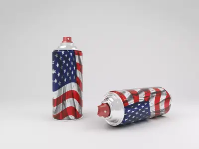 spray cans 3D model