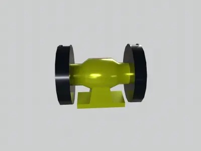 bench grinding machine Low-poly 3D model