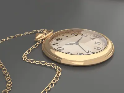 Pocket watch 3D model