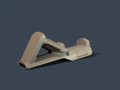 Angled Forp Grip Low-poly 3D model