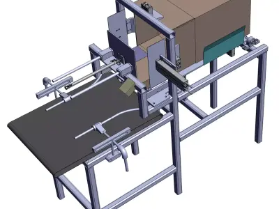 Automatic cartoning machine 3D model