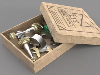 Spare Parts Kit Low-poly 3D model