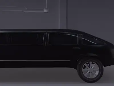 Black Limo 3D model