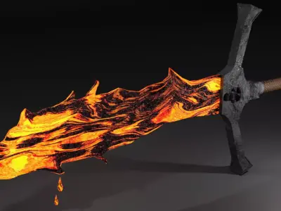 Fire Blade 3D model