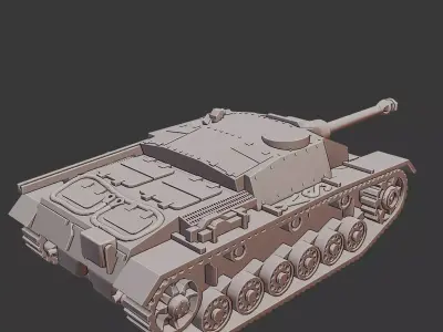StuG IV Tank 3D Printable  3D print model