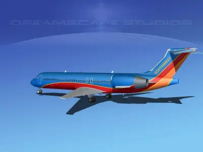 Boeing 717-200 Southwest Airlines 3D model