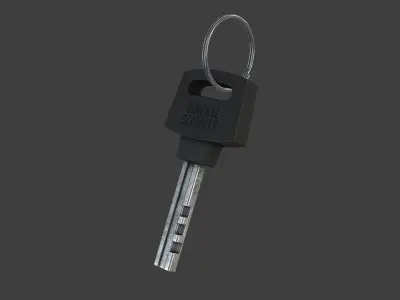 Lock and Key Low-poly 3D model buy