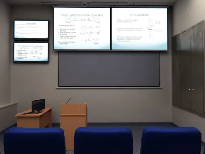Presentation Room Auditorium Low-poly 3D model
