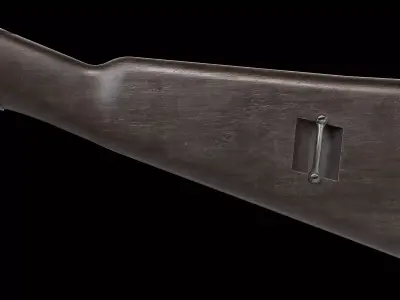 Carcano Model 1938 short rifle Low-poly 3D model
