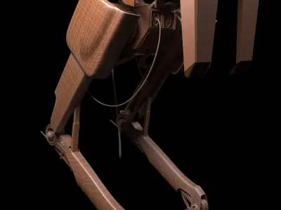 Long Legged Robot Low-poly 3D model
